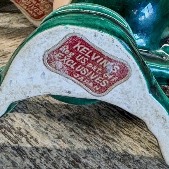 1950's Kelvin's Green Pixie Elves w/ Yellow Hair-Set of 3-Made in Japan-Whimsy - Picture 8 of 9